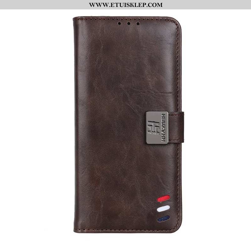 Etui Folio do Xiaomi Redmi Note 11 / 11S Efekt Skóry Żubra